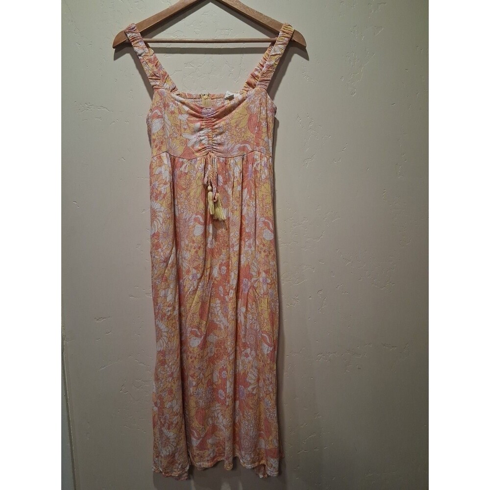 Hersy Wmn’s Dress Sz S Babydoll Y2K Romantic Floral Fairy Midi Cottagecore Beach